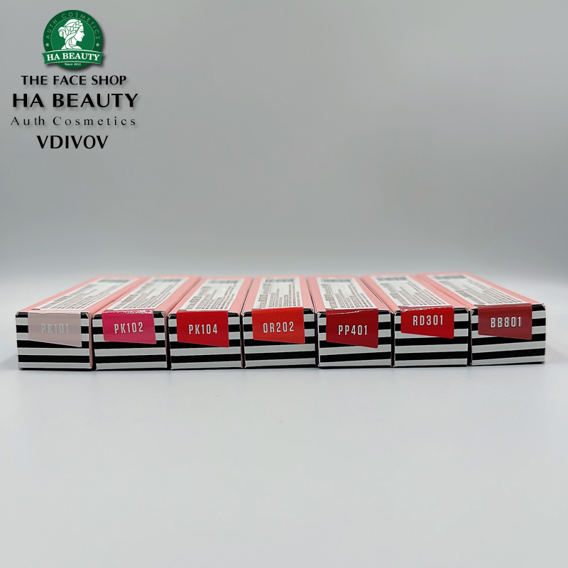 Son bóng nhiều màu Hỗ trợ Khóa màu son môi mượt mà Dưỡng môi Hàn Quốc VDIVOV Lip Cut Shine Gloss 5g
