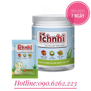 Gạc rơ lưỡi thảo dược ích nhi