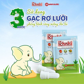 Gạc Rơ Lưỡi Thảo Dược Ích Nhi (Hộp 30 cái)