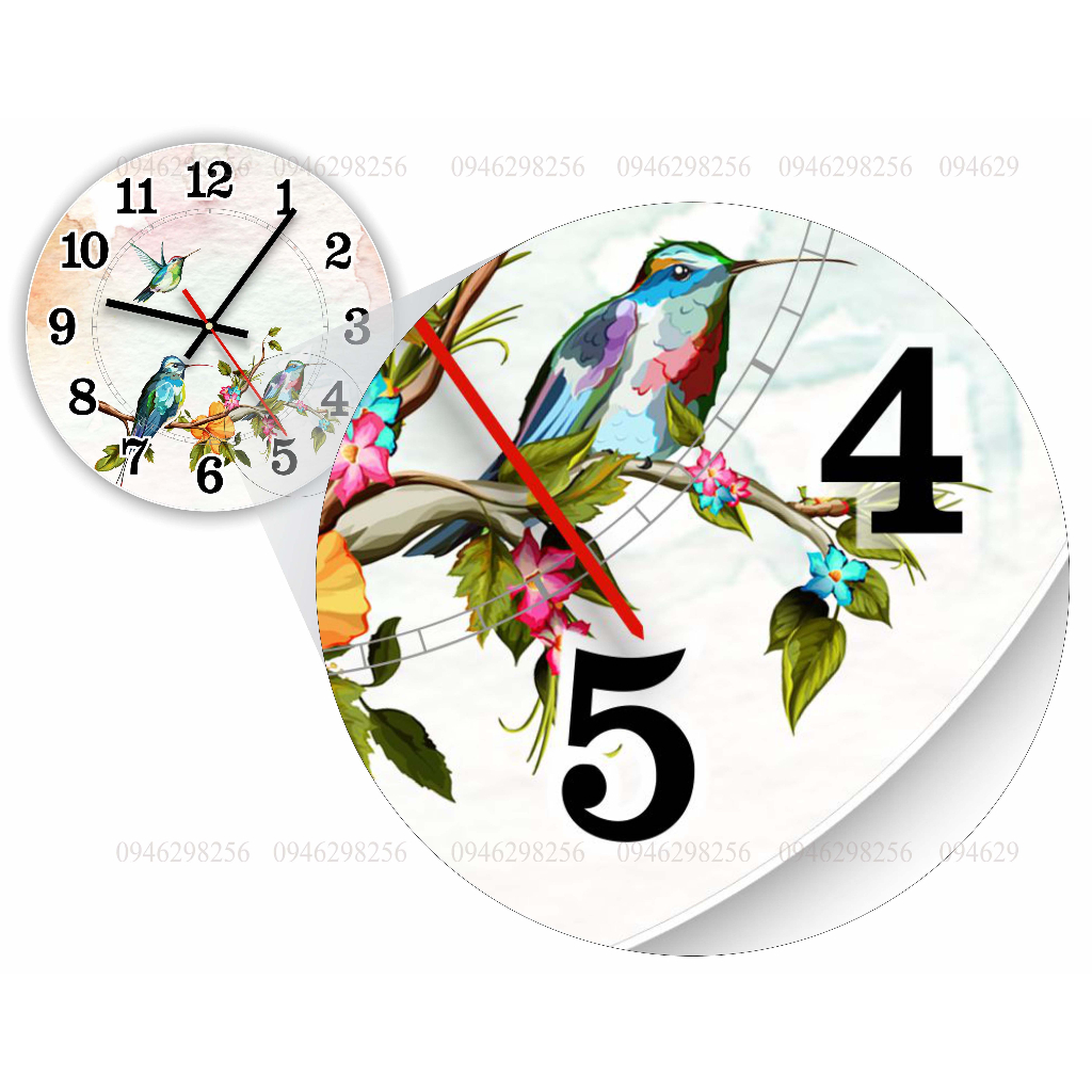 Đồng hồ treo tường máy Kim trôi