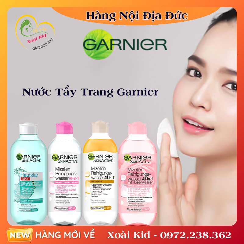 [Hàng nội địa Đức] Nước tẩy trang Garnier 400ml của Đức