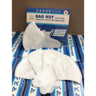 Khẩu Trang 3D Mask Bảo Huy Công Nghệ Nhật Bản Chống Giọt Bắn, Khói Bụi Hộp 50 cái