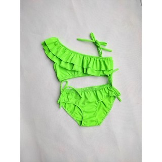 áo bơi lệch vai bé gái( quần rời)