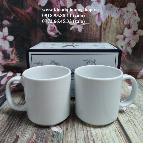 Ly sứ trắng Minh Long 0.35L - ly sứ trắng minh long
