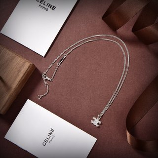 Dây chuyền nữ Celine Celin mặt logo cá tính