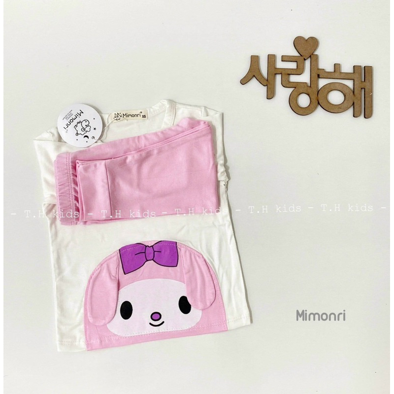 Bộ thun lạnh tay dài quần dài cho bé 5-18kg