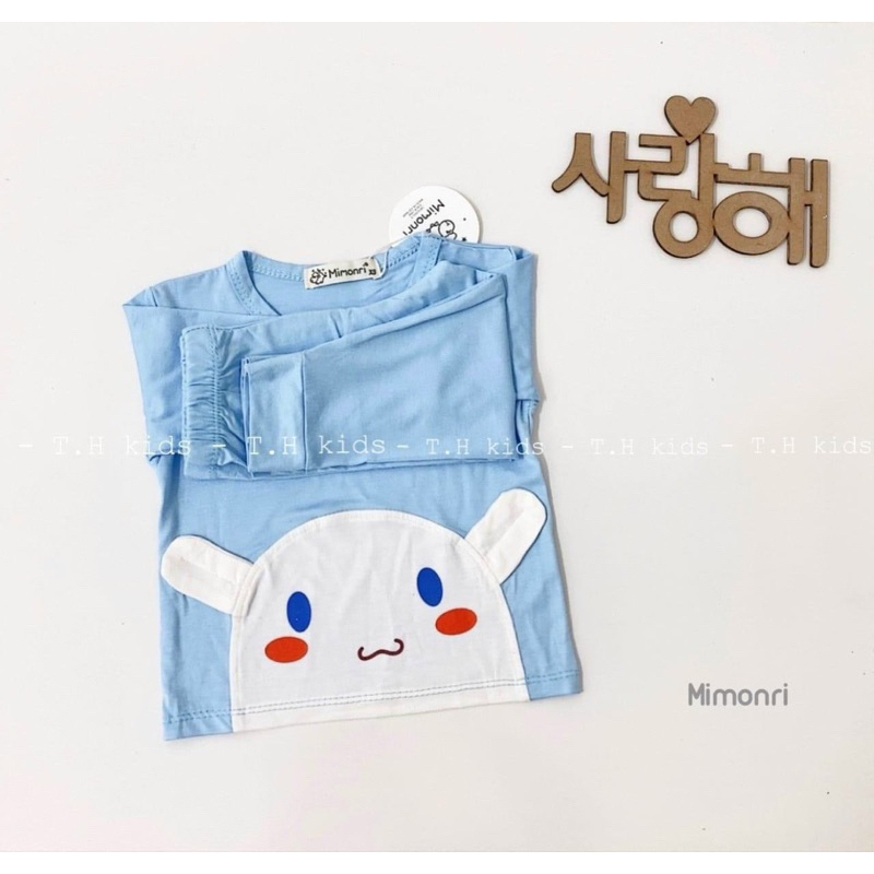 Bộ thun lạnh tay dài quần dài cho bé 5-18kg