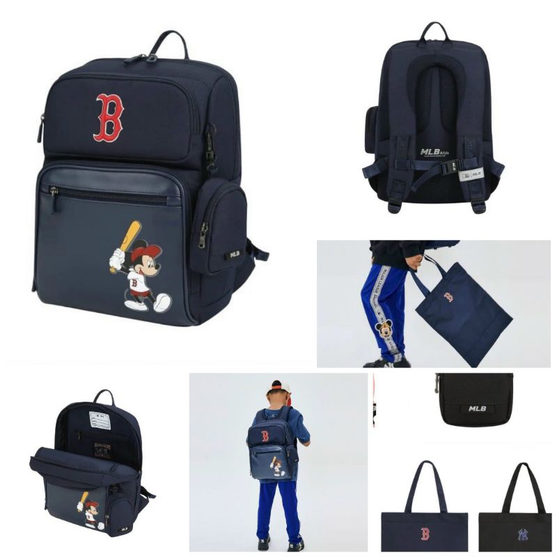 🐫THANH LÝ TỒN KHO BALO MLB MICKEY KÈM TÚI TOTE CHO BE-FULL TAG CHECK