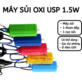 Máy sủi oxi USP 6V thích hợp đi câu cá, hồ cá - Máy Oxy, máy sục oxy, máy bơm oxy - Phụ kiện cá cảnh | Hingaostore.