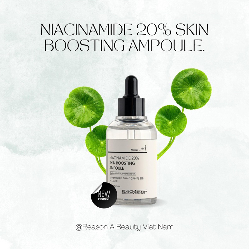 Serum Dưỡng Trắng Chuyên Sâu Thu Nhỏ Lỗ Chân Lông Làm Sáng Da NIACINAMIDE 20% SKIN BOOSTING AMPOULE 50ML