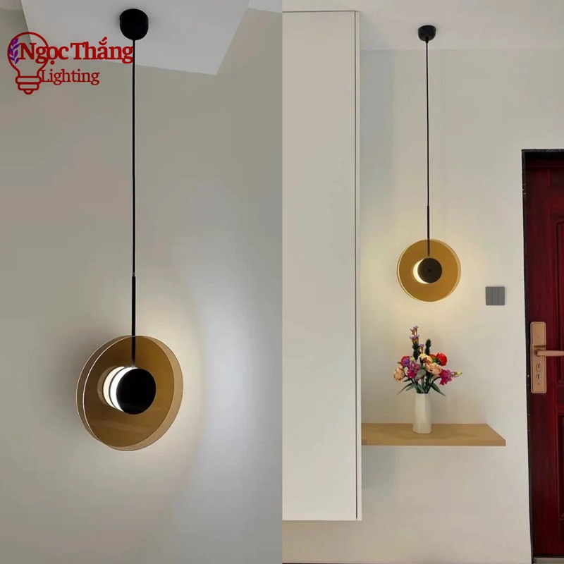 Đèn thả trần bàn ăn phi 28 trang trí phòng ngủ phòng khách Led 3 chế độ màu THD12 Ngọc Thắng
