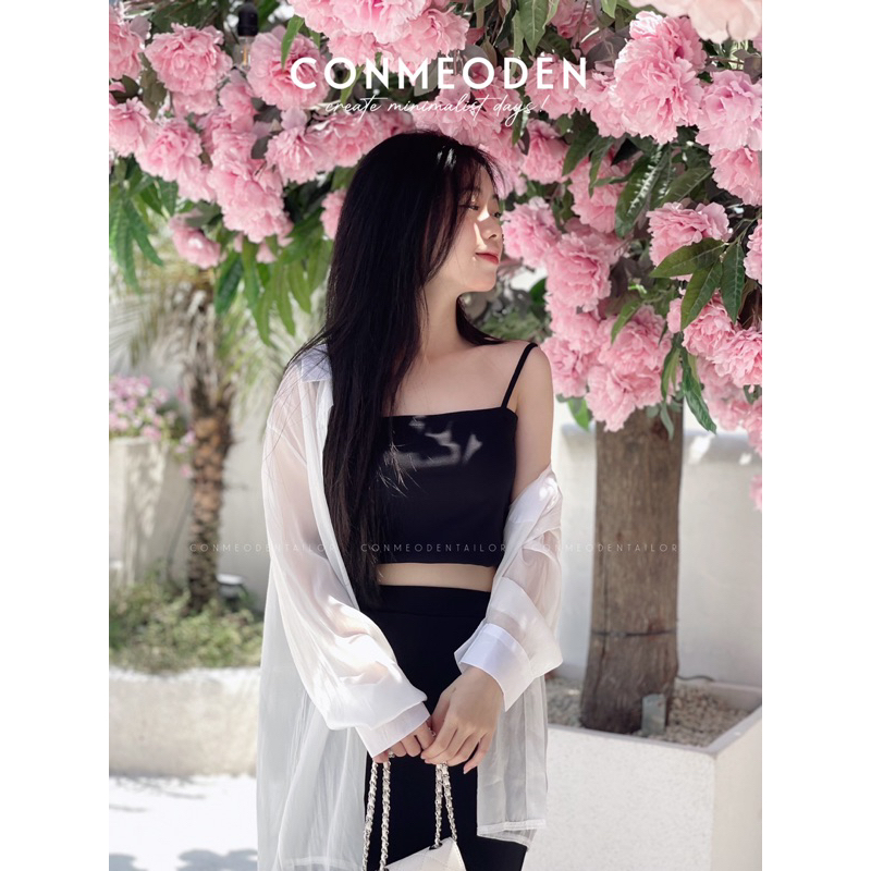 Set Áo Khoác Voan Mịn Mát Chân Váy Đuôi Cá Tôn Dáng CONMEODEN