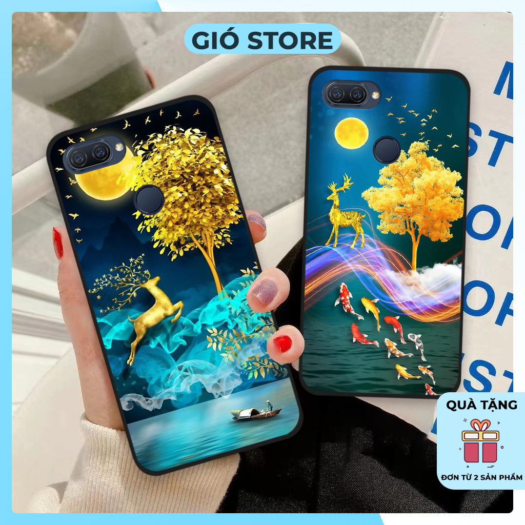 Ốp lưng Oppo A5s / A7 / F9 / A12, ốp điện thoại oppo hình hoa, hươu nai sang trọng