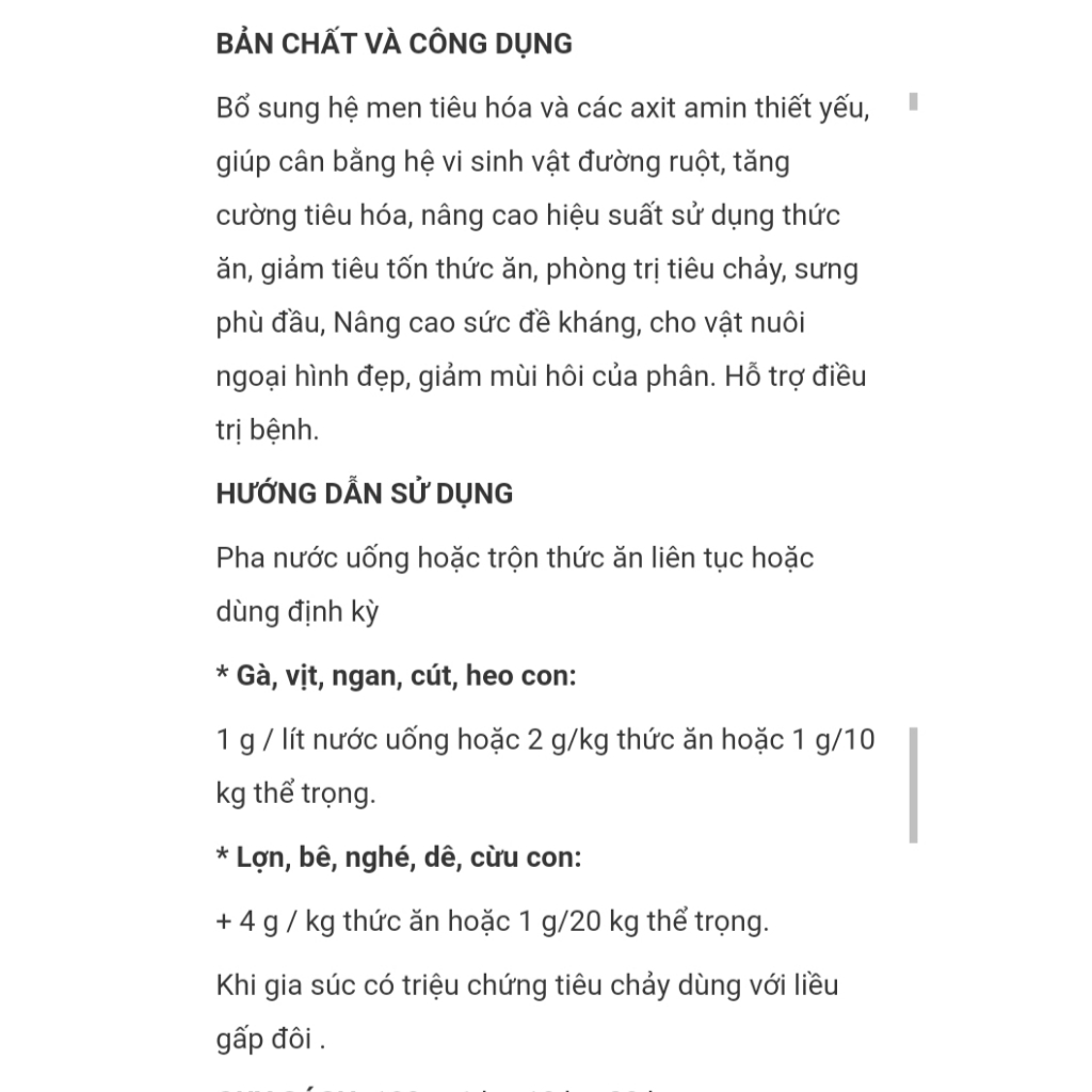 Men tiêu hoá Plus - siêu tan, chịu nhiệt, chịu kháng sjinh gói 1kg chứa 5 gói x200g