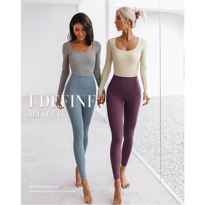 JUMPSUIT FNK-020 - Bộ Tập Yoga GYM Liền Thân Tay Dài Khoét Lưng Cao Cấp Cực Quyến Rũ
