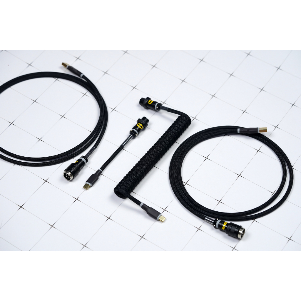 Dây cáp custom cho bàn phím cơ 49Fzone Custom Cable USB - BATMAN ver