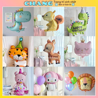  Bong Bóng Bay Hình Nhiều Con Thú Đáng Yêu Bóng Lá Nhôm Hình Động Vật 