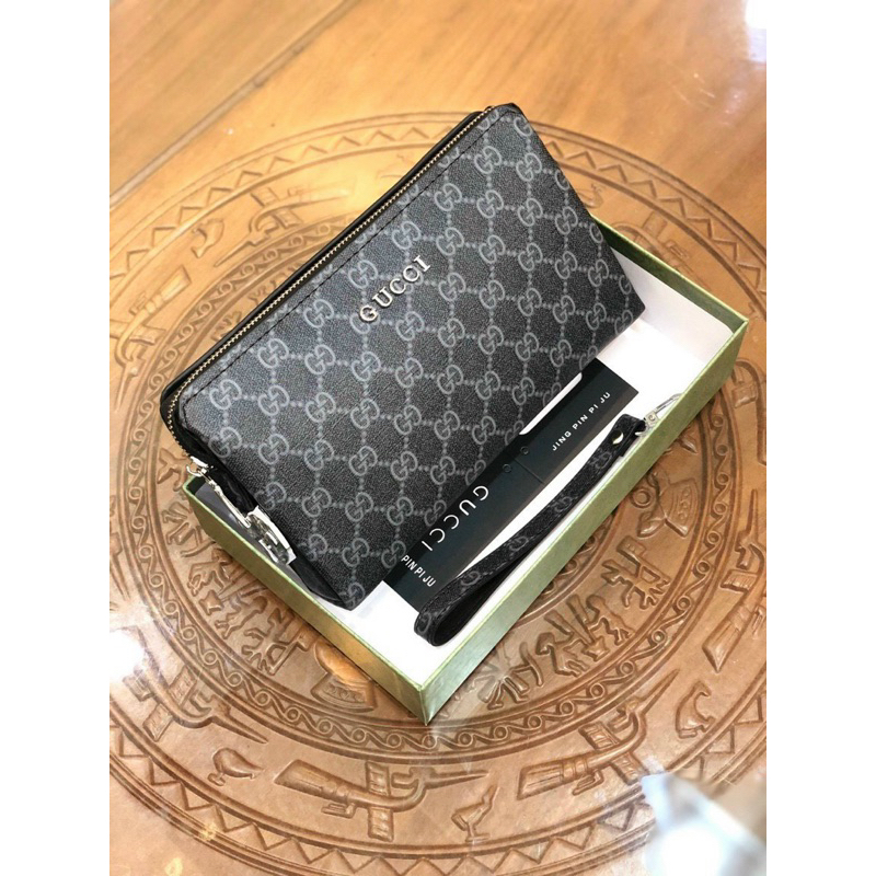 Ví cầm tay LV nam- Clutch Nam khoá bảo mật full box