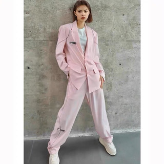 Set blazer kẻ sọc form rộng streetstyle tuồn xịn