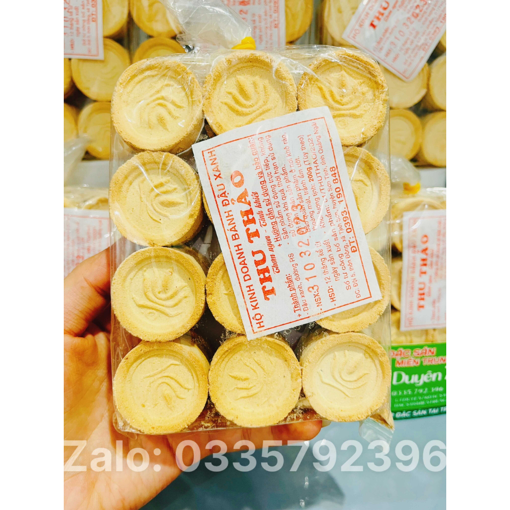 Bánh Đậu Xanh Nướng Quảng Ngãi Thơm ngon béo bùi bịch 200gr  - Tiệm Út Duyên 76 Đặc sản