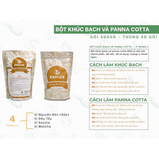 Bột làm Khúc bạch và Panna cotta BKB