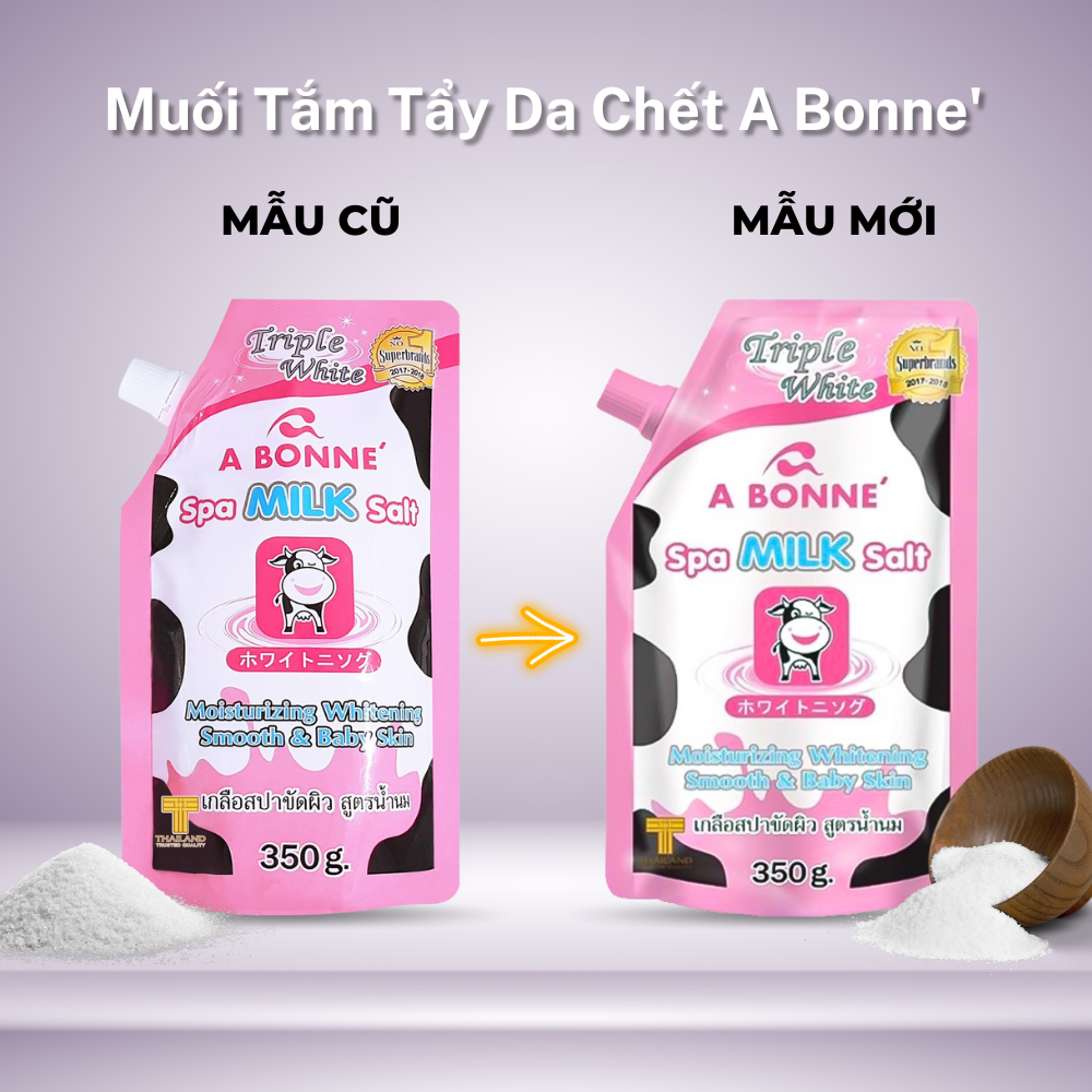Muối Tắm Sữa Bò Tẩy Tế Bào Chết A Bonne Spa Milk Salt Thái Lan 350 g