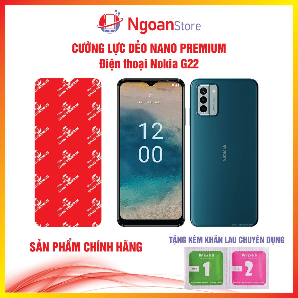 Cường lực dẻo Nano cho điện thoại Nokia G22 - Ngoan Store