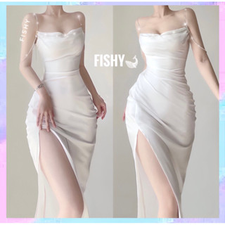 (ẢNH THẬT) Đầm Lụa Dáng Dài Dây Xoàn Trễ Vai, Xẻ Tà, Hở Lưng Senorita Dress Mặc Được 2 Kiểu Dự Tiệc Nàng Thơ Nữ Tính