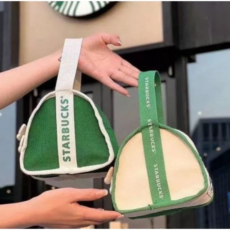 Túi Xách Mini Hình Tam Giác Họa Tiết Starbucks Độc Đáo