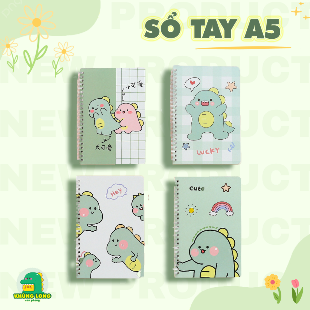 Sổ Tay Ghi Chép A5 Dễ Thương Lò Xo Tiện Lợi Nhỏ Xinh, Sổ Note Mini Mẫu Xinh Xắn, Sổ Nhật Ký Nhỏ Thiết Kế Dễ Thương