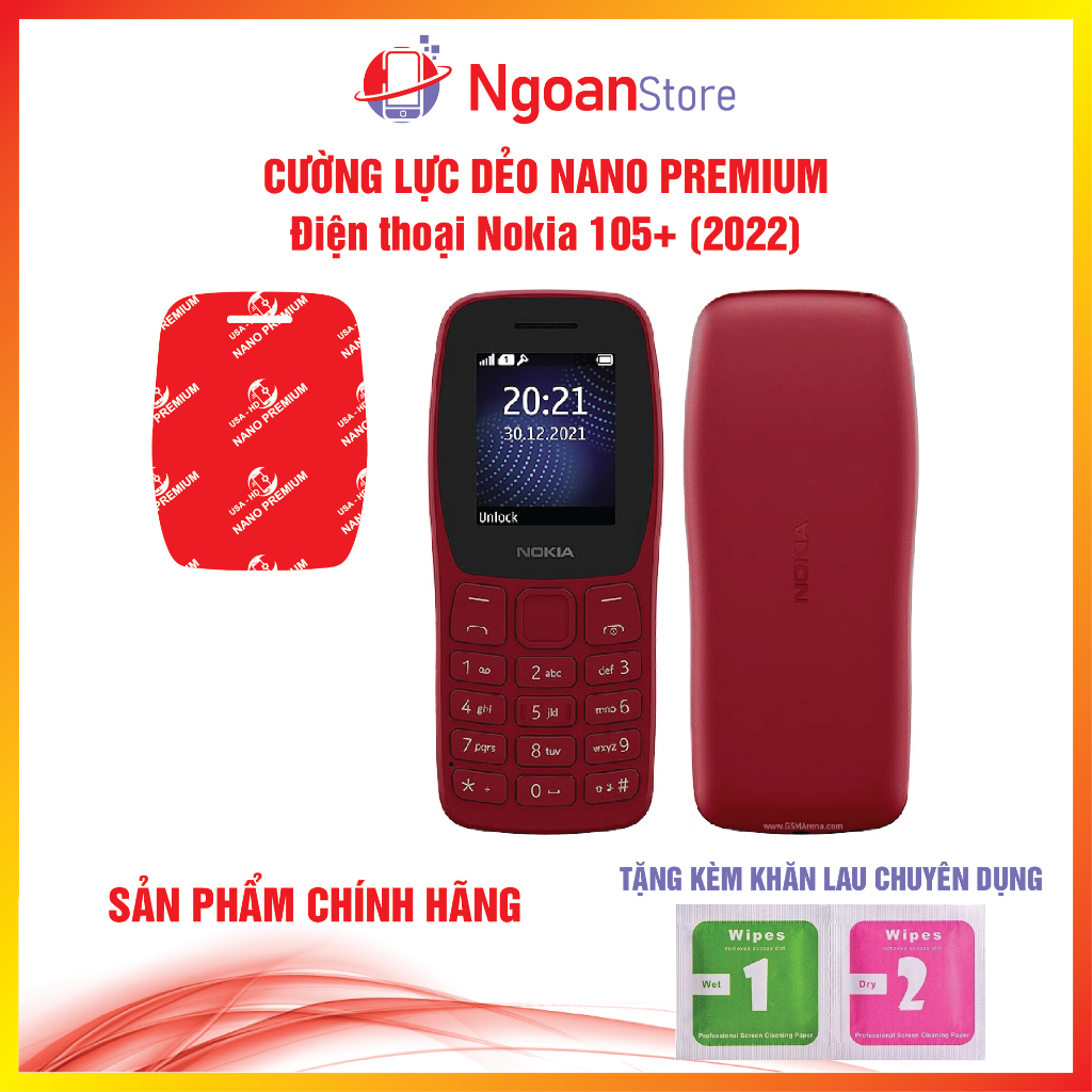Cường lực dẻo Nano cho điện thoại Nokia 105+ 2022 - Ngoan Store