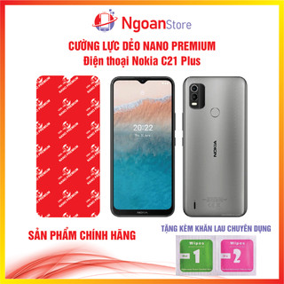 Cường lực dẻo Nano cho điện thoại Nokia C21 Plus - Ngoan Store