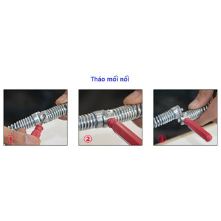 Bộ dây thông cống lò xo 18m phi 16 mm