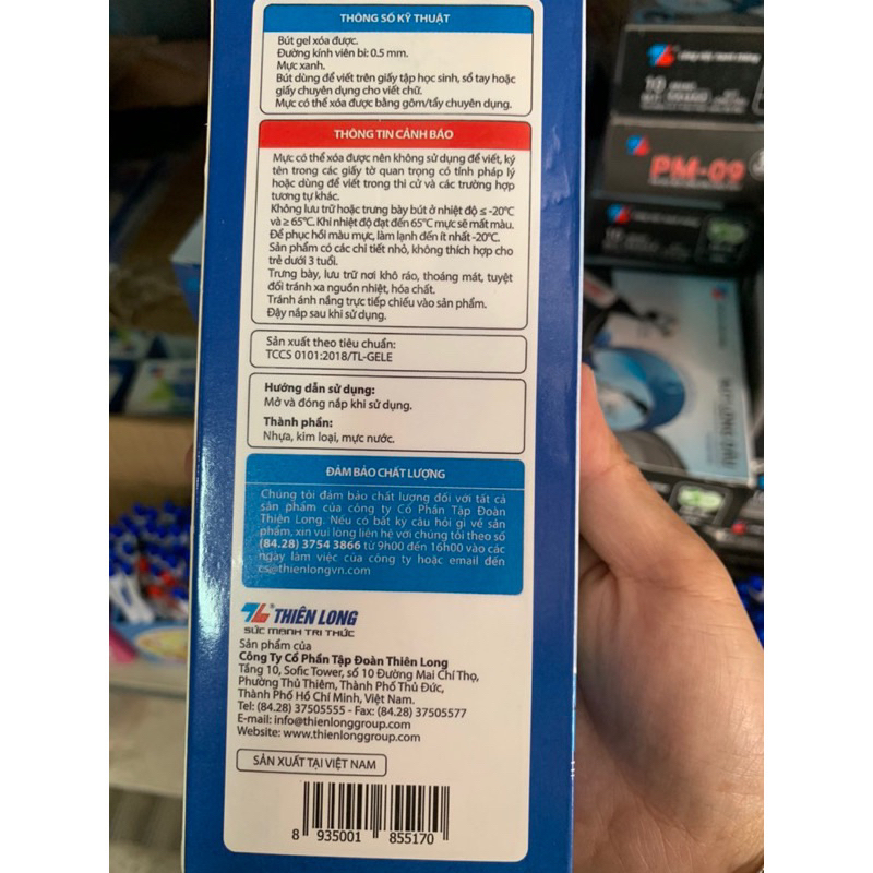 Bút Gel xoá được TL MaZZic, tiện lợi cho bé tập viết