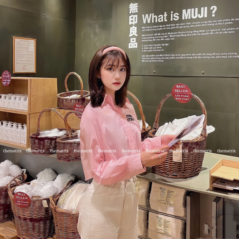 Áo sơmi cao cấp miumiu ver 2