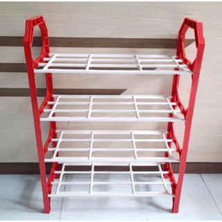 Kệ dép nhựa 4 tầng nhỏ gọn nhìu màu giao ngẫu nhiên kệ giày dép
