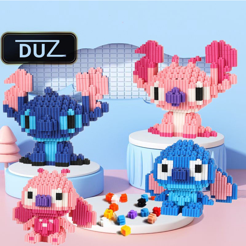 Mô hình lắp ráp nhân vật hoạt hình mini 13cm DUZ đồ chơi xếp hình 3D đáng yêu cho bé trai bé gái