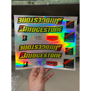 Bộ tem dán xe đạp Bridgestone màu vàng hàng nhập Thái Lan chất lượng cao dành trang trí riêng cho dòng xe này