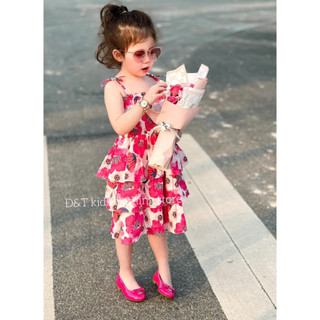 Váy thô 2 dây hoa hồng siêu xinh