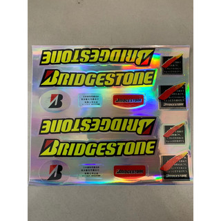 Bộ tem dán xe đạp Bridgestone màu vàng hàng nhập Thái Lan chất lượng cao dành trang trí riêng cho dòng xe này