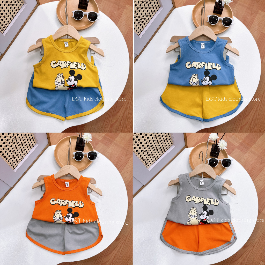 Bộ cotton sát nách GARFIELD (8-16kg)