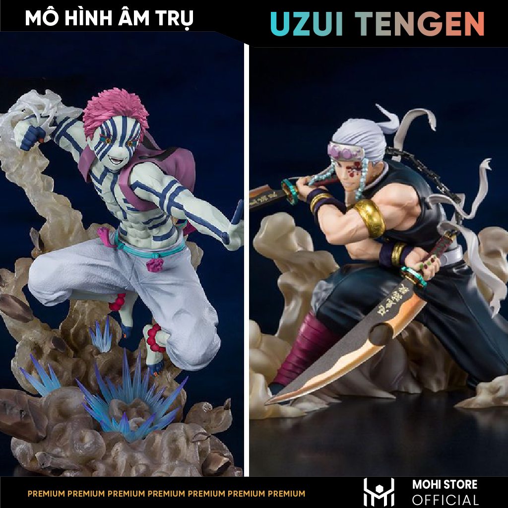 Mô Hình Uzui Tengen chiến đấu - Full box - Kimetsu No Yaiba - Có Hộp Màu