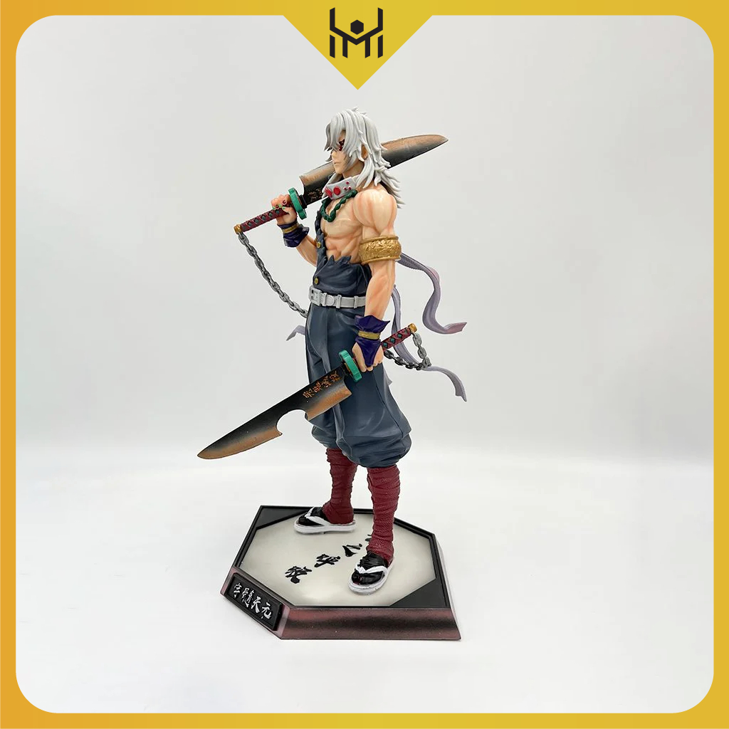 Mô Hình Âm Trụ Uzui Tengen dáng đứng siêu ngầu cao 33cm - Figure Thanh gươm diệt quỷ - Có Vỏ Hộp màu