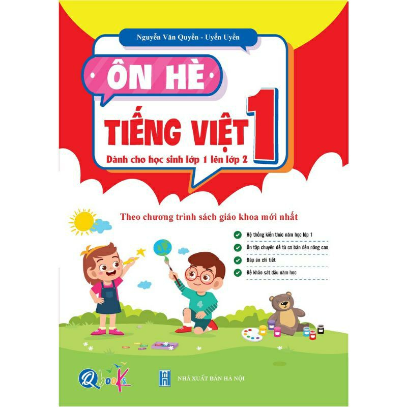 Sách - Ôn Hè Toán Và Tiếng Việt Lớp 1 - Dành Cho Học Sinh Lớp 1 Lên Lớp 2 NSTO