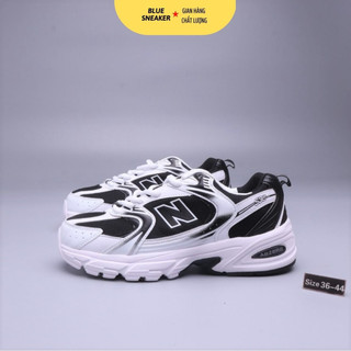 Giày sneaker nam nữ nb 530 trắng đen
