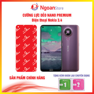 Cường lực dẻo Nano cho điện thoại Nokia 3.4 - Ngoan Store