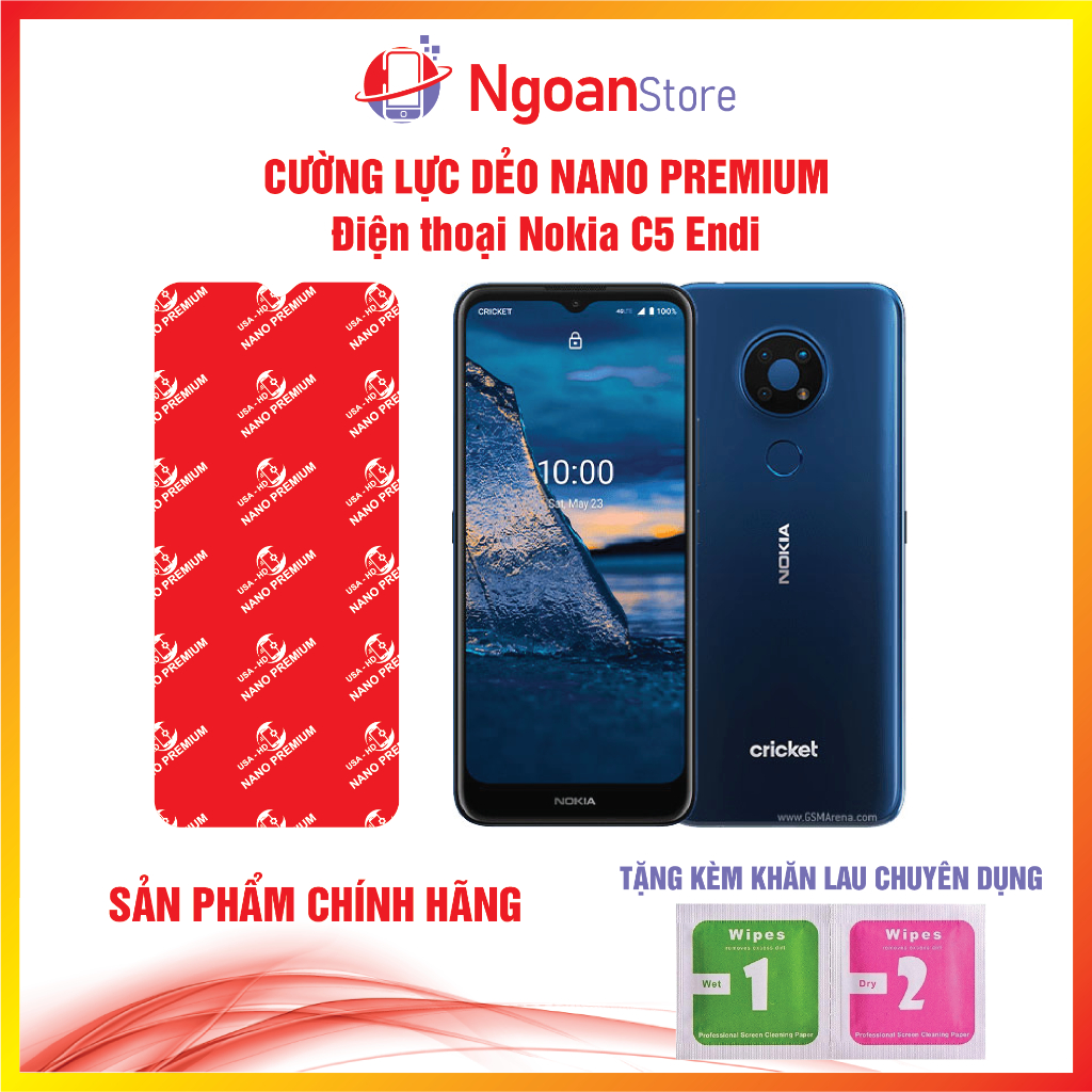 Cường lực dẻo Nano cho điện thoại Nokia C5 Endi - Ngoan Store