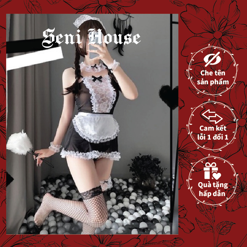 Váy ren cosplay nàng hầu xẻ sau A03