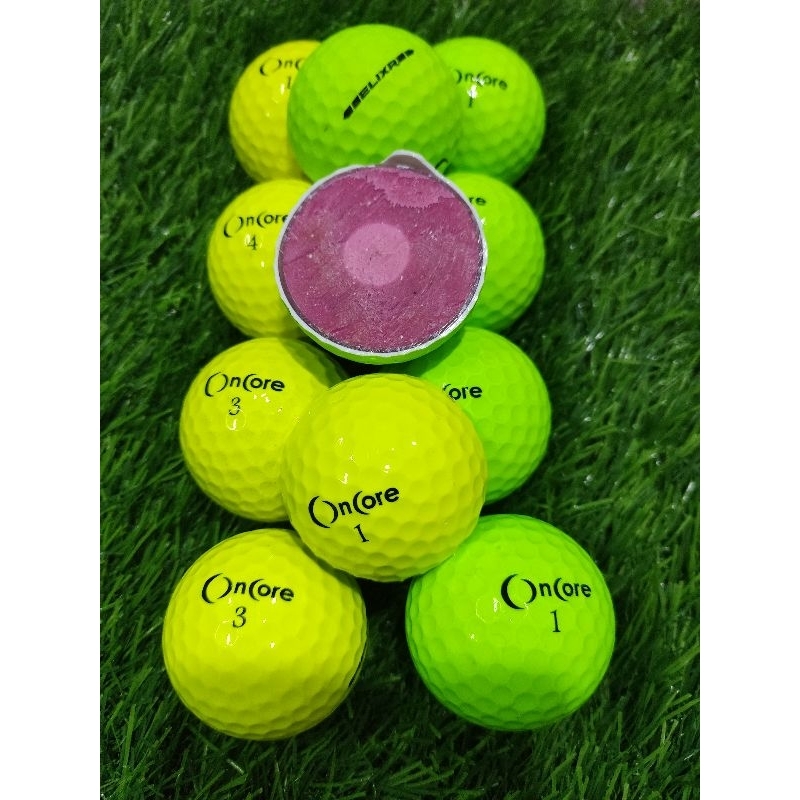 Bóng Golf màu ONCORE 4 lớp độ mới còn trên 90%, Bóng golf Mỹ chính hãng