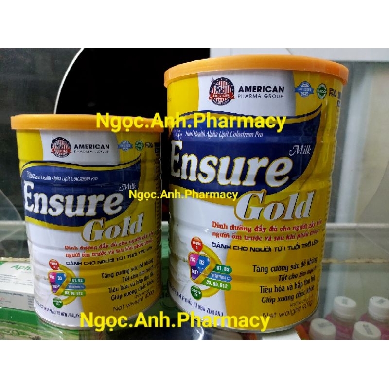 Sữa bột Ensure Milk Gold dành cho người từ 1 tuổi trở lên (hộp 400g; hộp 900g)